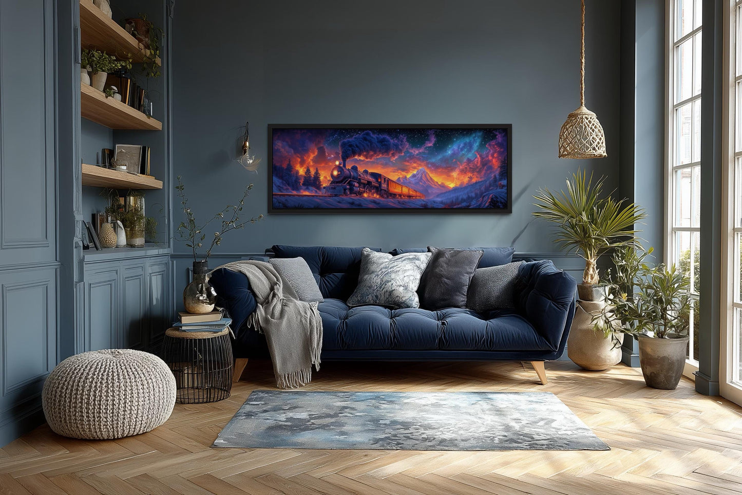 Epic Steam Train Wall Art For Man Cave