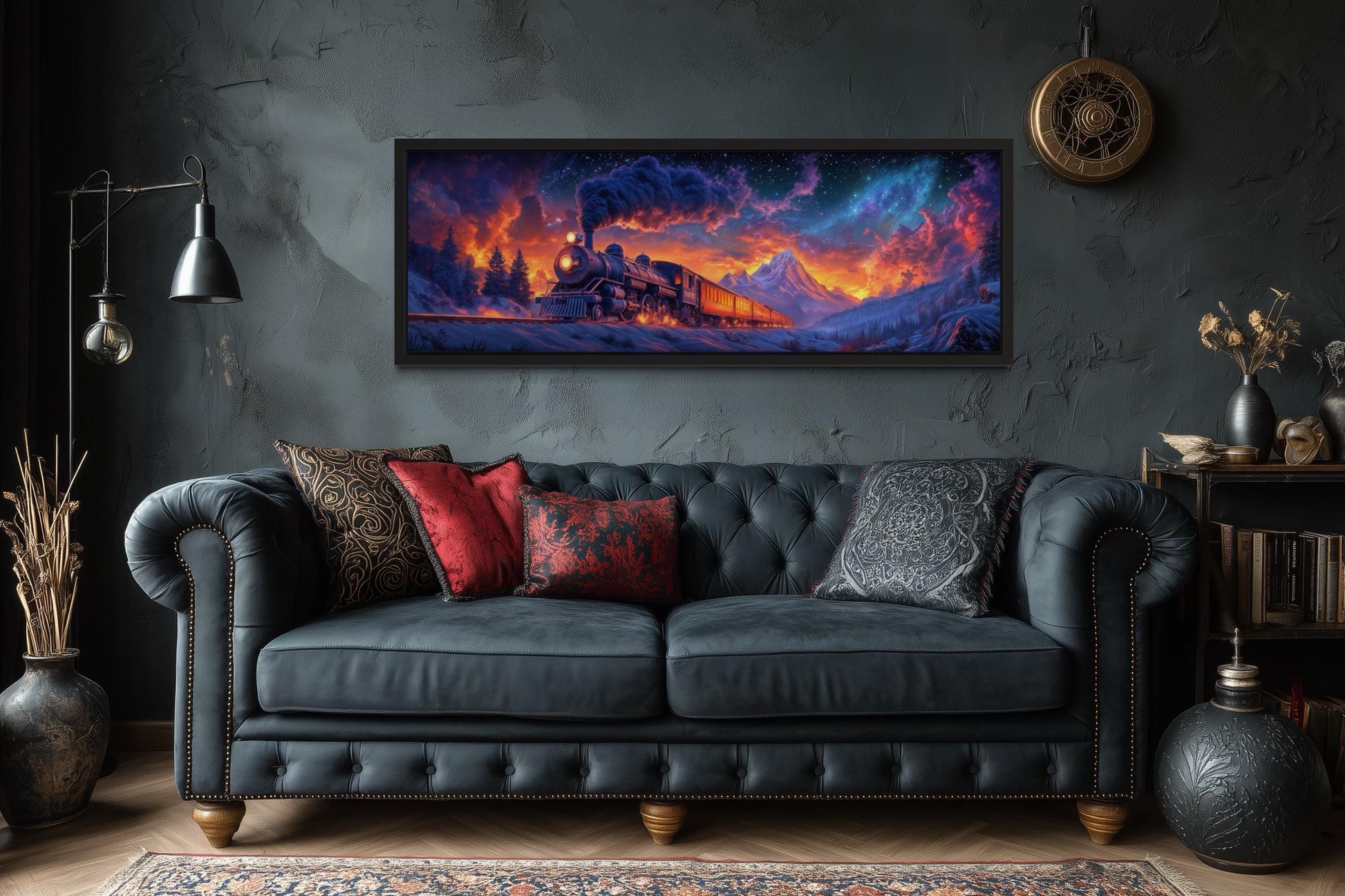 Epic Steam Train Wall Art For Man Cave