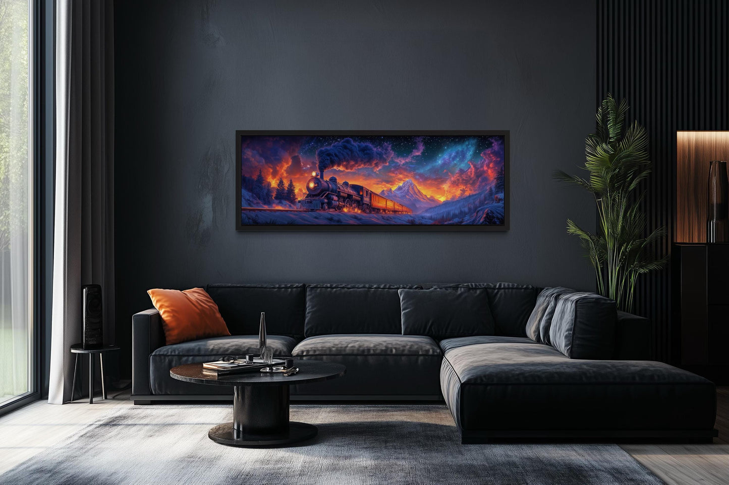 Epic Steam Train Wall Art For Man Cave