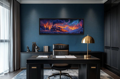 Epic Steam Train Wall Art For Man Cave