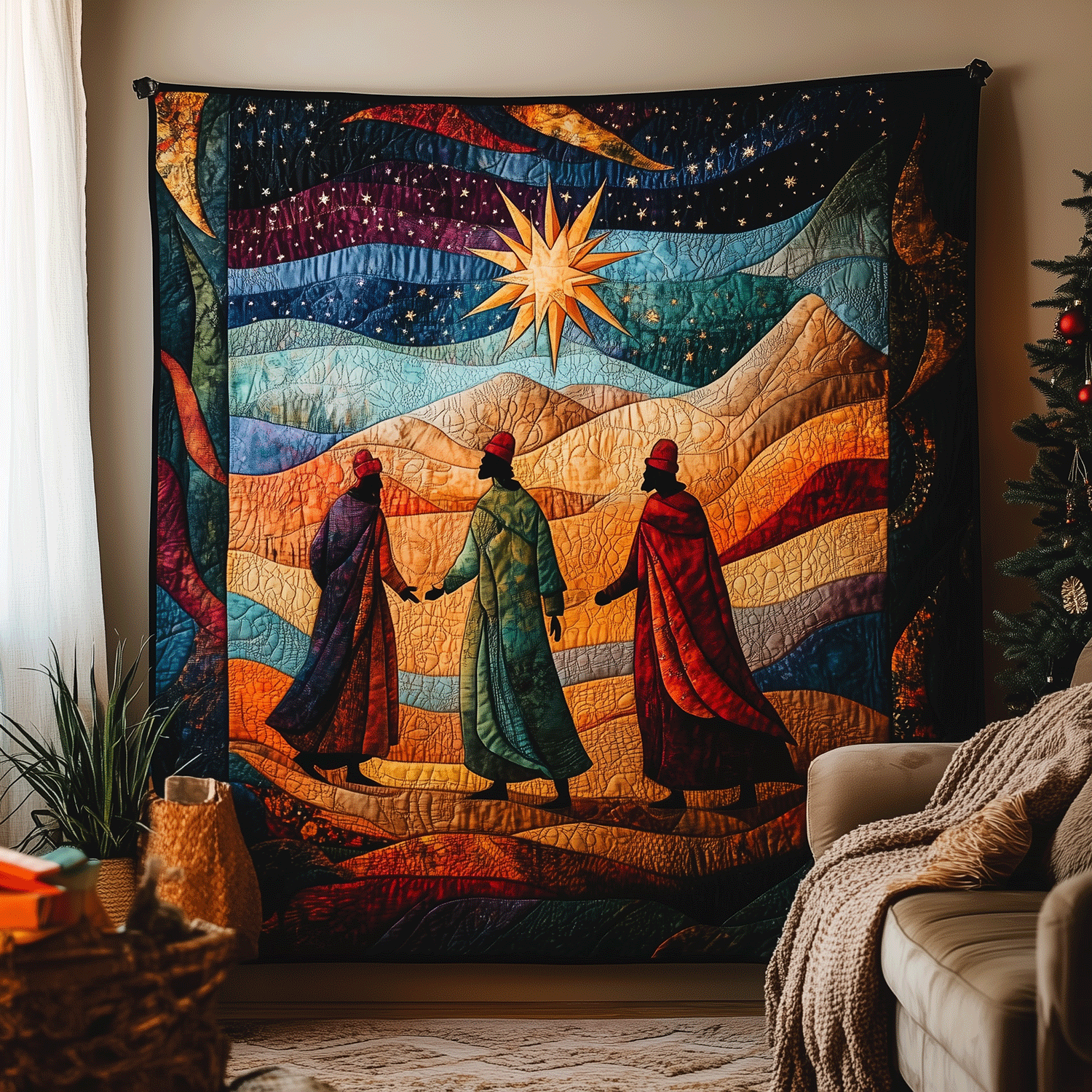 Epiphany Journey Quilted Blanket - Throw (55" x 60")