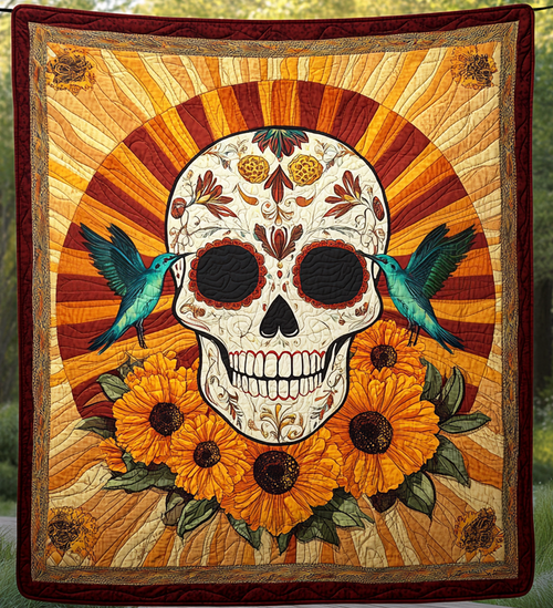 Eternal Bloom Quilted Blanket - Throw (55" x 60")