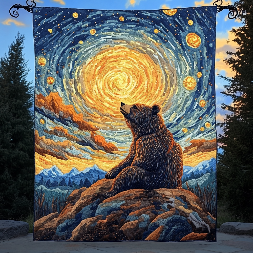 Eternal Forest Guardian Quilted Blanket - Throw (55" x 60")