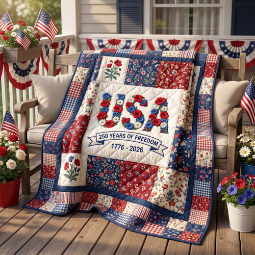 Eternal Liberty Bloom Quilted Blanket - Baby (30" x 40") - Pack 1