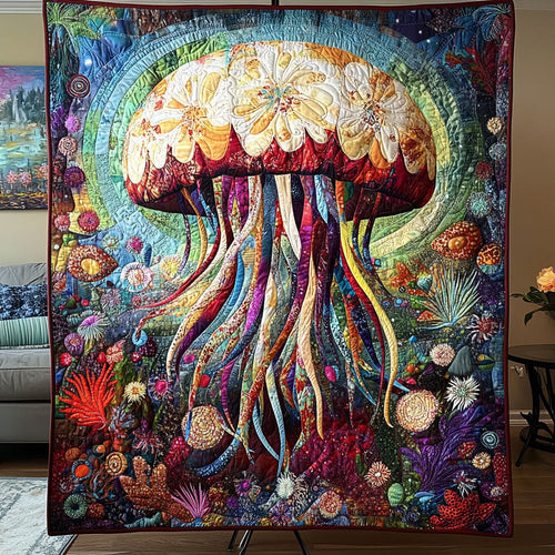 Ethereal Underwater Elegance Quilted Blanket - Baby (30" x 40")