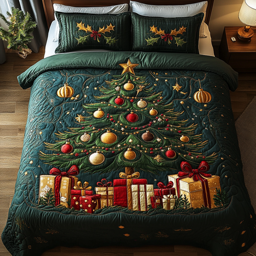 Evergreen Dreams 3-Piece Quilted Bedding Set - Single (59" x 70")
