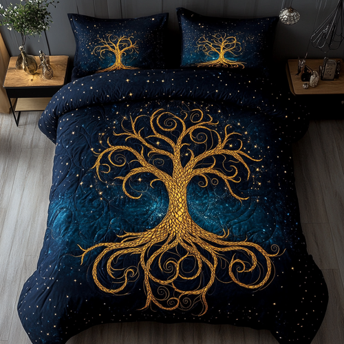 Evergreen Essence 3-Piece Quilted Bedding Set - Single (59" x 70")