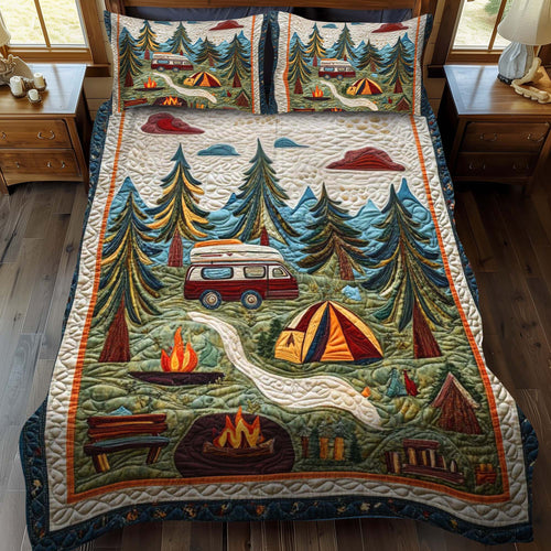 Evergreen Haven 3-Piece Quilted Bedding Set - Single (59" x 70")