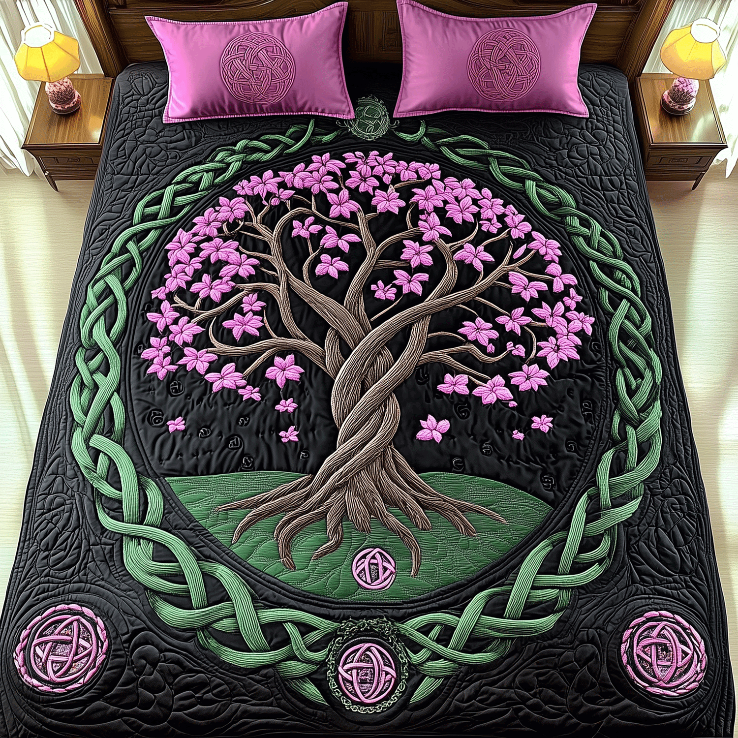 Everlasting Life 3-Piece Quilted Bedding Set - Single (59" x 70")