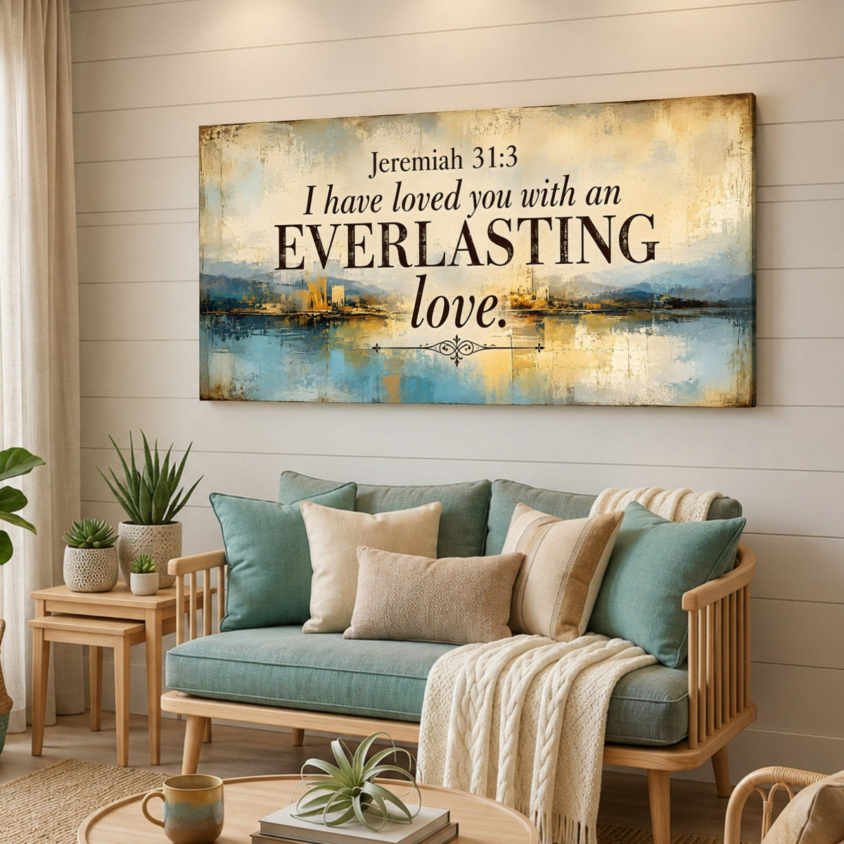 Everlasting Love - Jeremiah 31:3 Canvas