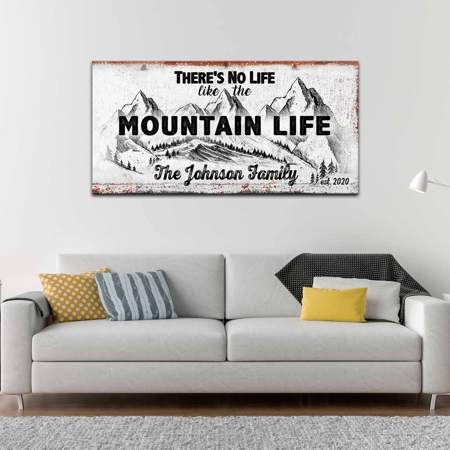Family Mountain Life Sign