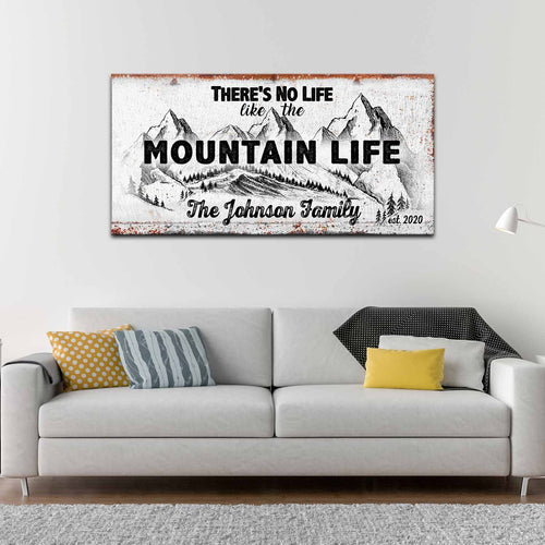 Family Mountain Life Sign