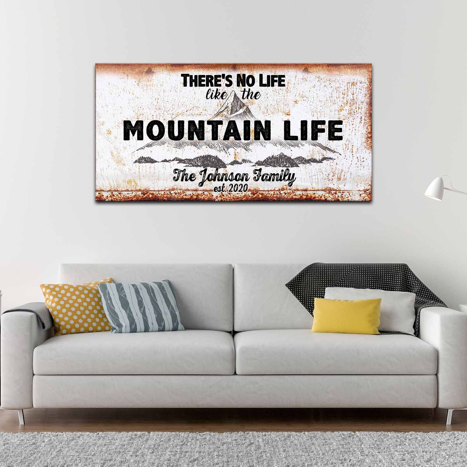 Family Mountain Life Sign
