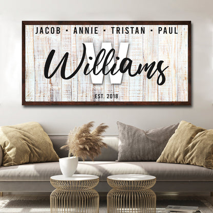 Family Wood Sign III
