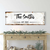 Family Rustic Sign