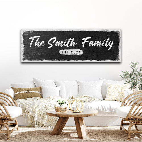 Family Name Sign - Wood Sign II