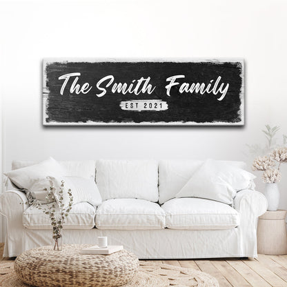 Family Name Sign - Wood Sign II
