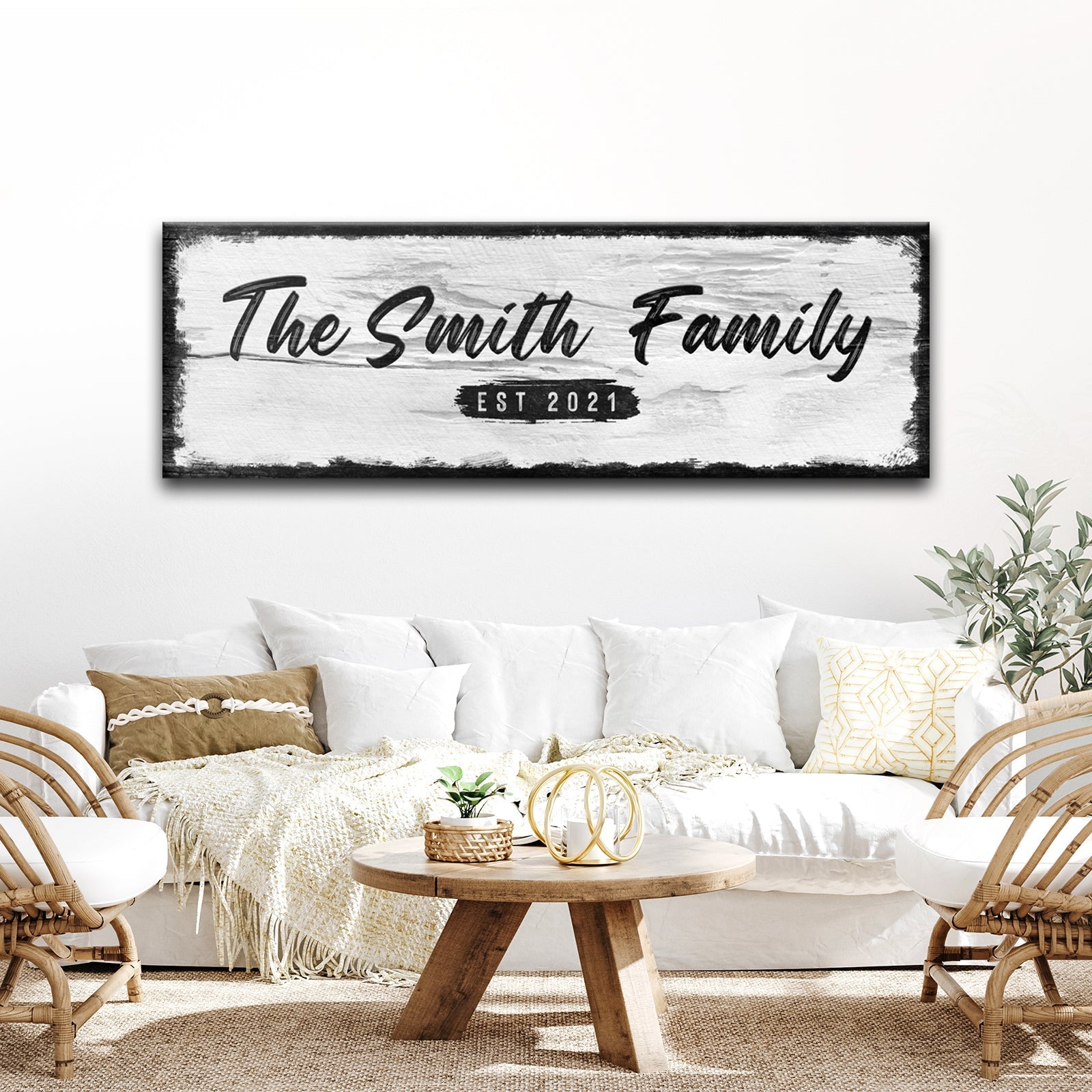 Family Name Sign - Wood Sign II