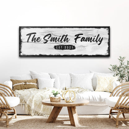Family Name Sign - Wood Sign II