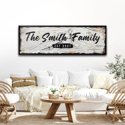 Family Name Sign - Wood Sign II