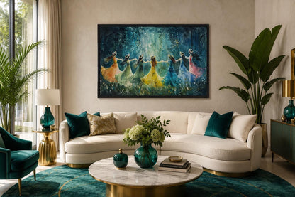 Fairies Dancing In Enchanted Magical Forest Wall Art