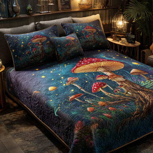 Fairywood 3-Piece Quilted Bedding Set - Single (59" x 70")