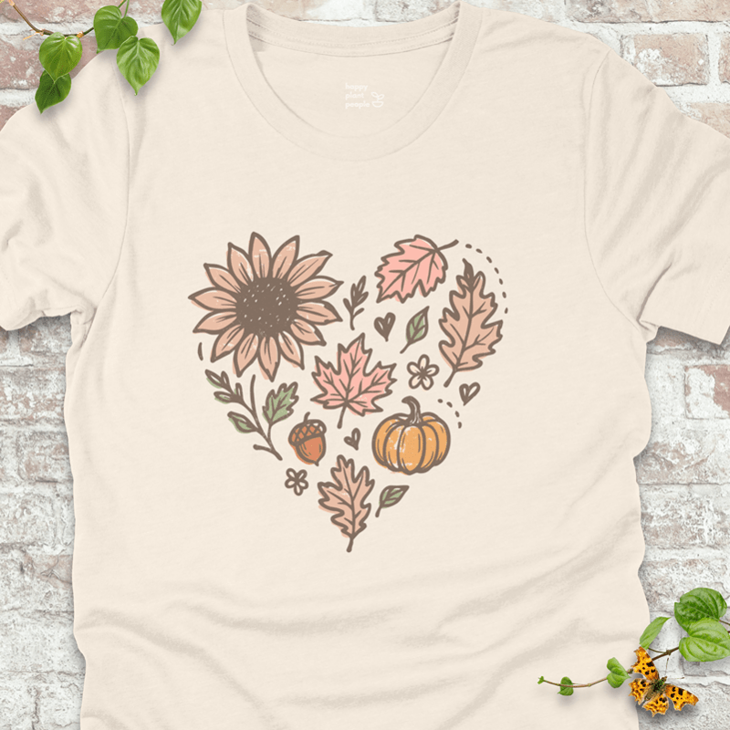 Fall Leaves Heart T-Shirt
