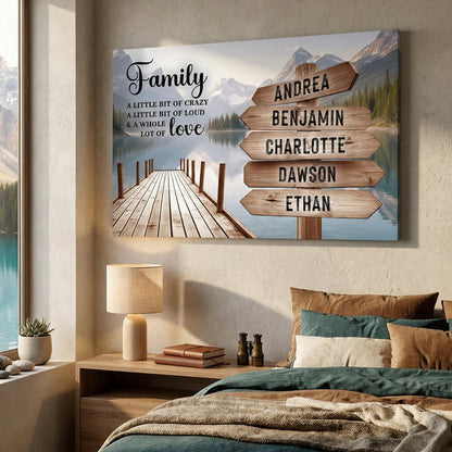 Family A Whole Lot Of Love Wall Sign