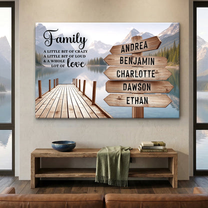Family A Whole Lot Of Love Wall Sign