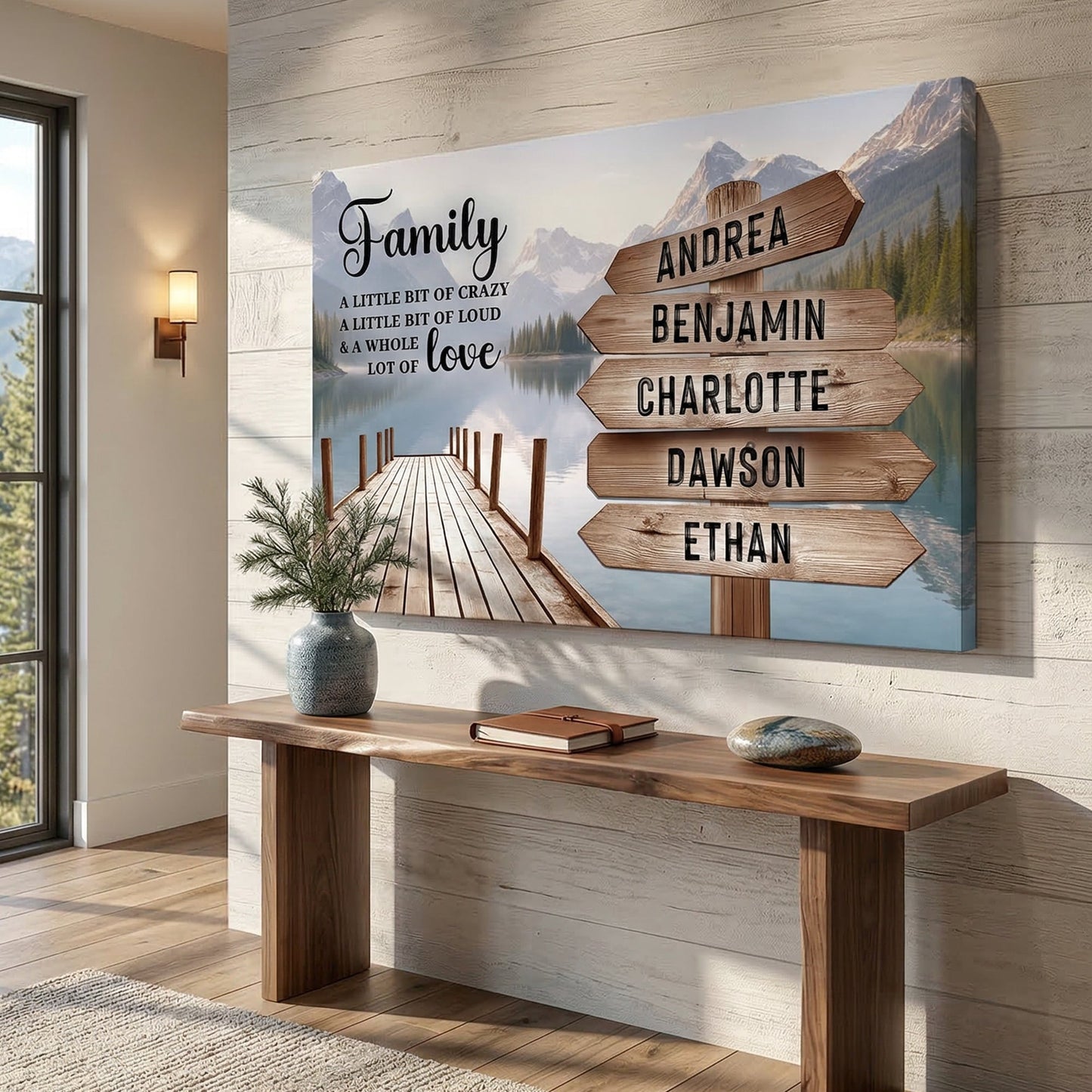 Family A Whole Lot Of Love Wall Sign