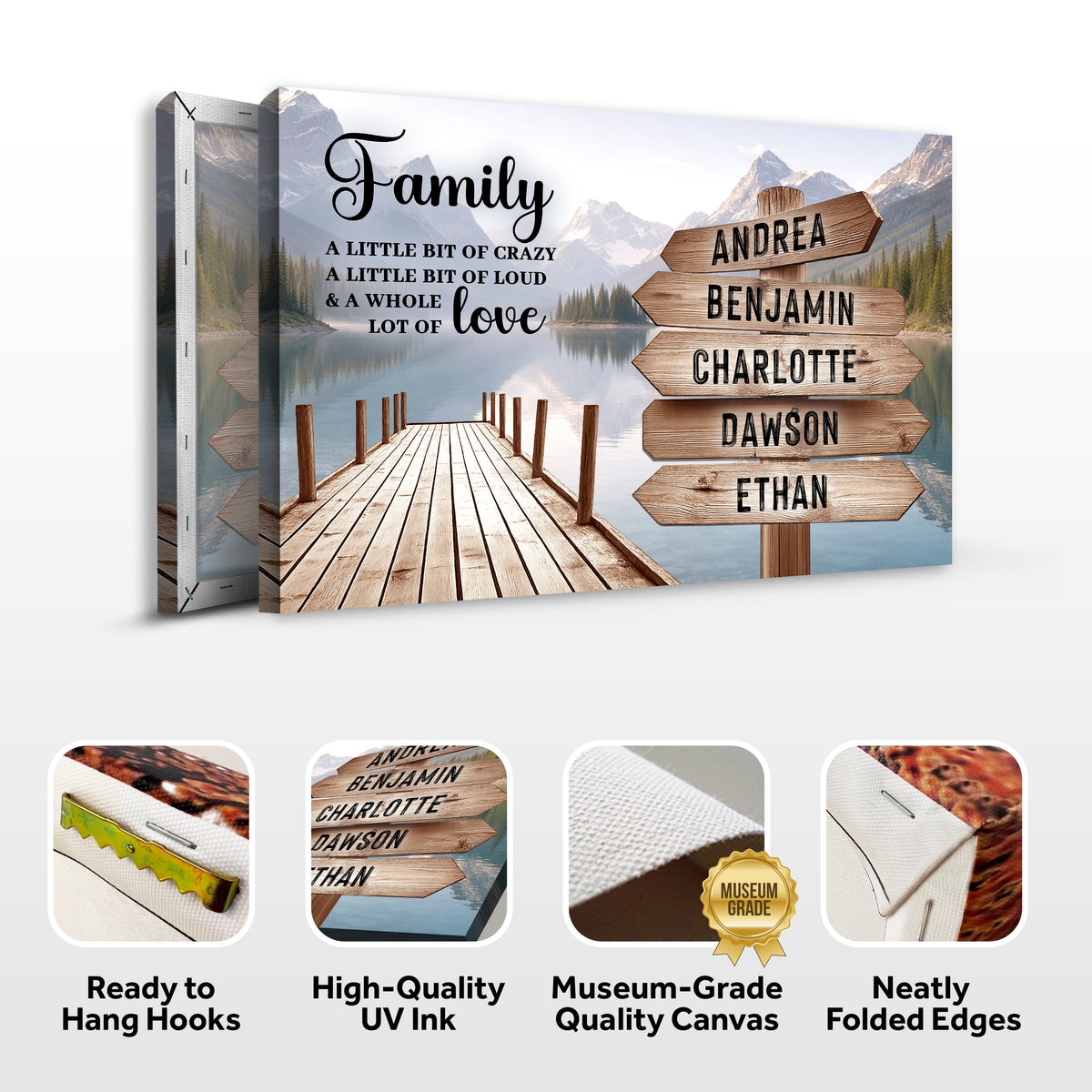 Family A Whole Lot Of Love Wall Sign