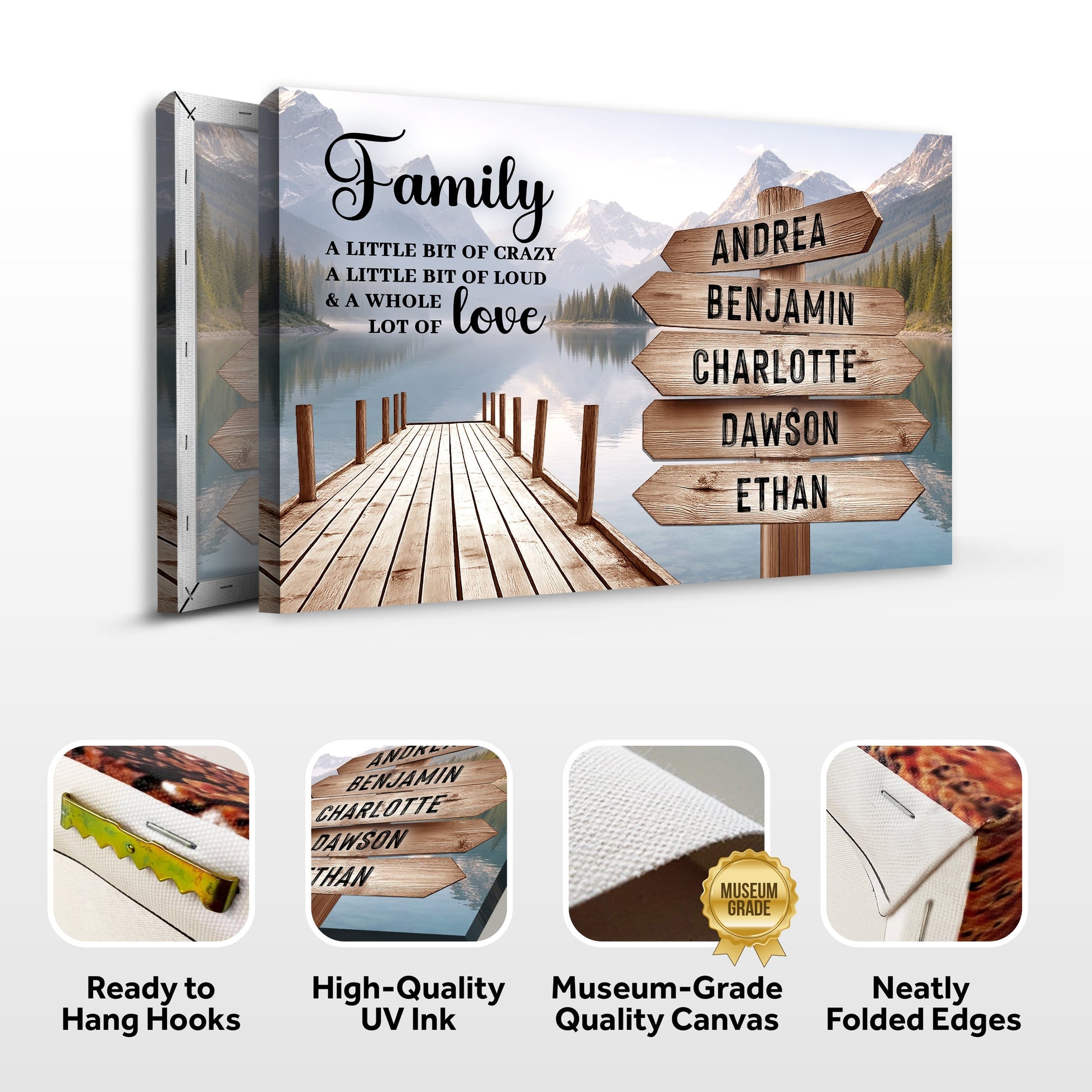 Family A Whole Lot Of Love Wall Sign