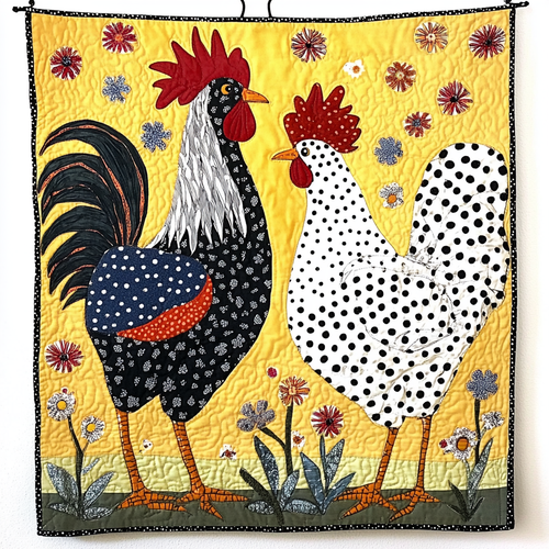 Farmyard Frolic Quilted Blanket - Throw (55" x 60")