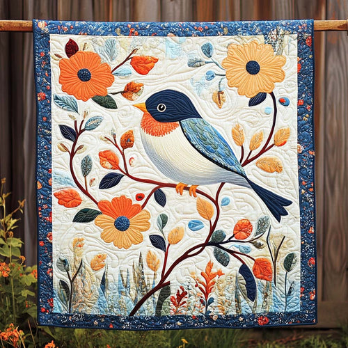 Feathered Flight Quilted Blanket - Throw (55" x 60")