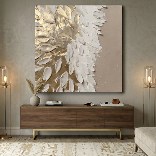 Golden Whisper Feathers