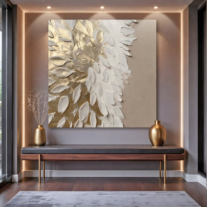 Golden Whisper Feathers