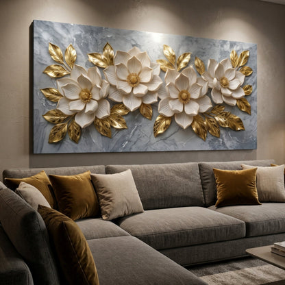 Elegant Floral Gold Bloom