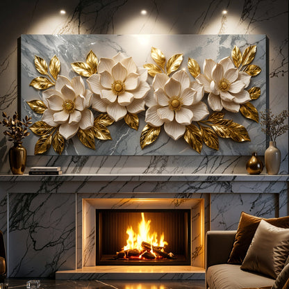 Elegant Floral Gold Bloom