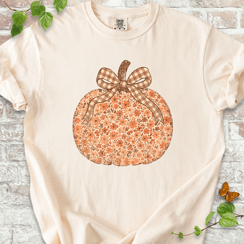 Floral Pumpkin T-Shirt