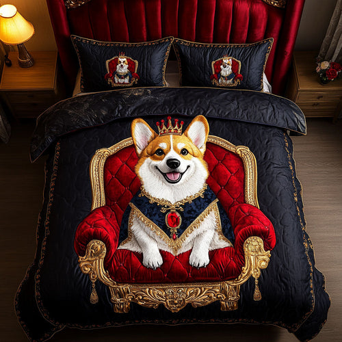Fluffy Majesty 3-Piece Quilted Bedding Set - Single (59" x 70")