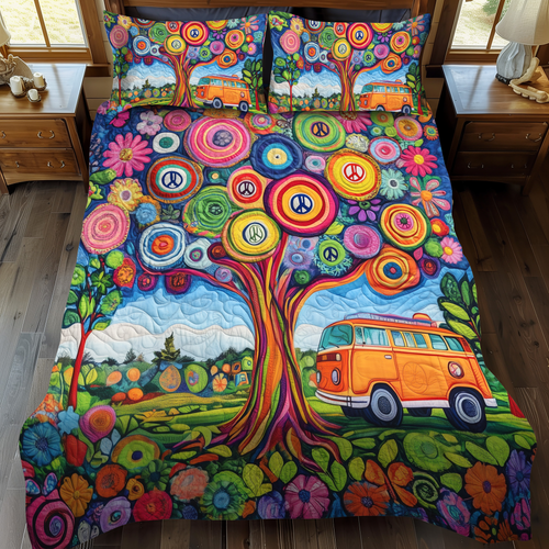 Forest Hideaway 3-Piece Quilted Bedding Set - Single (59" x 70")