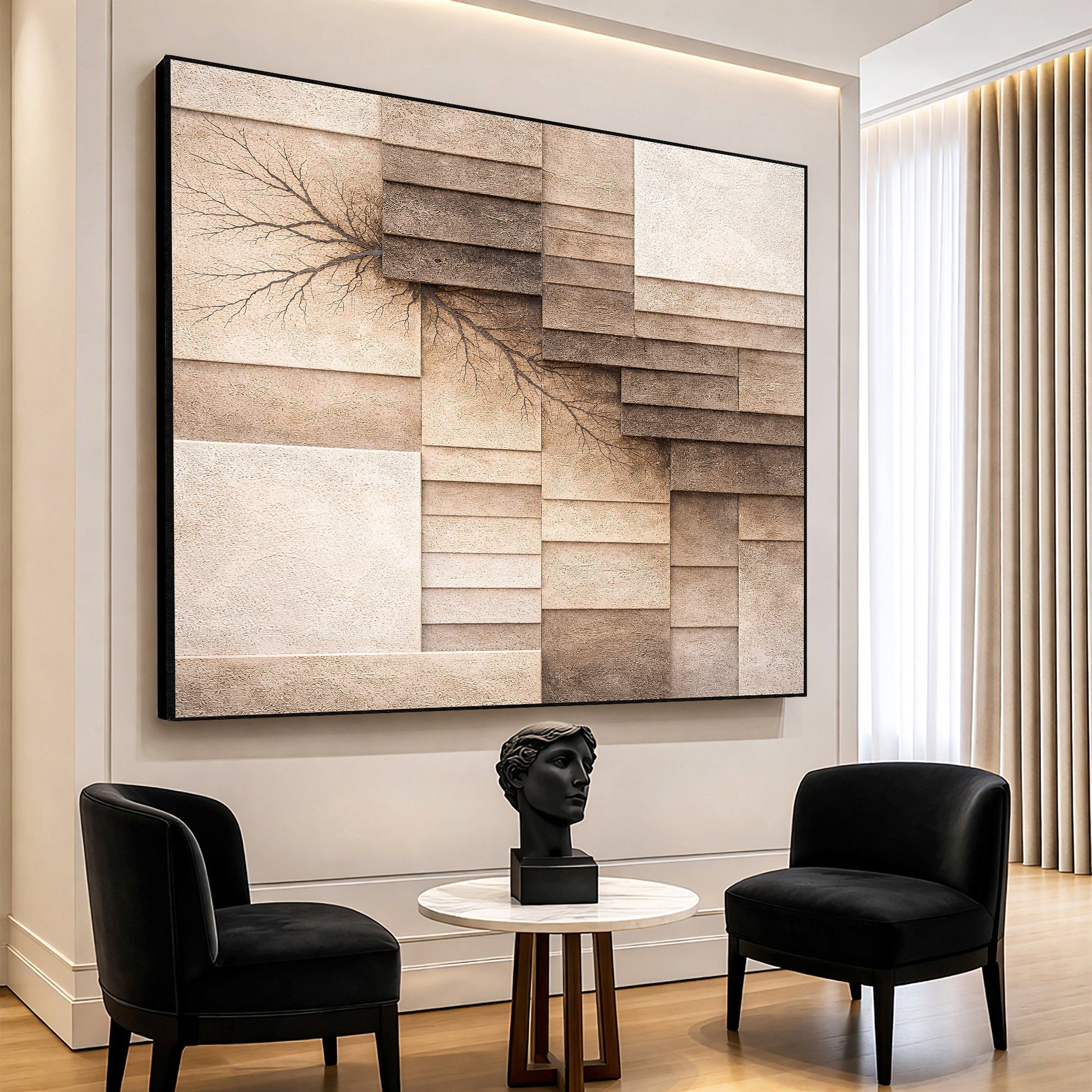 Fractured Earth Layers Wall Art