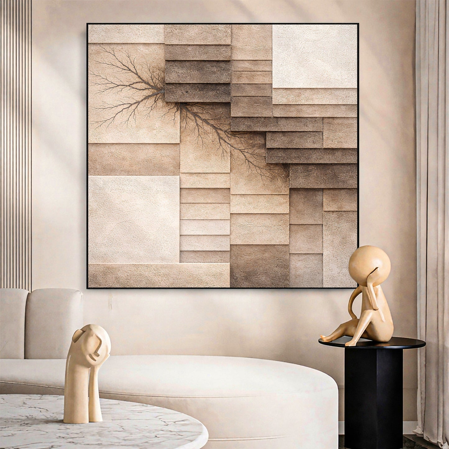 Fractured Earth Layers Wall Art