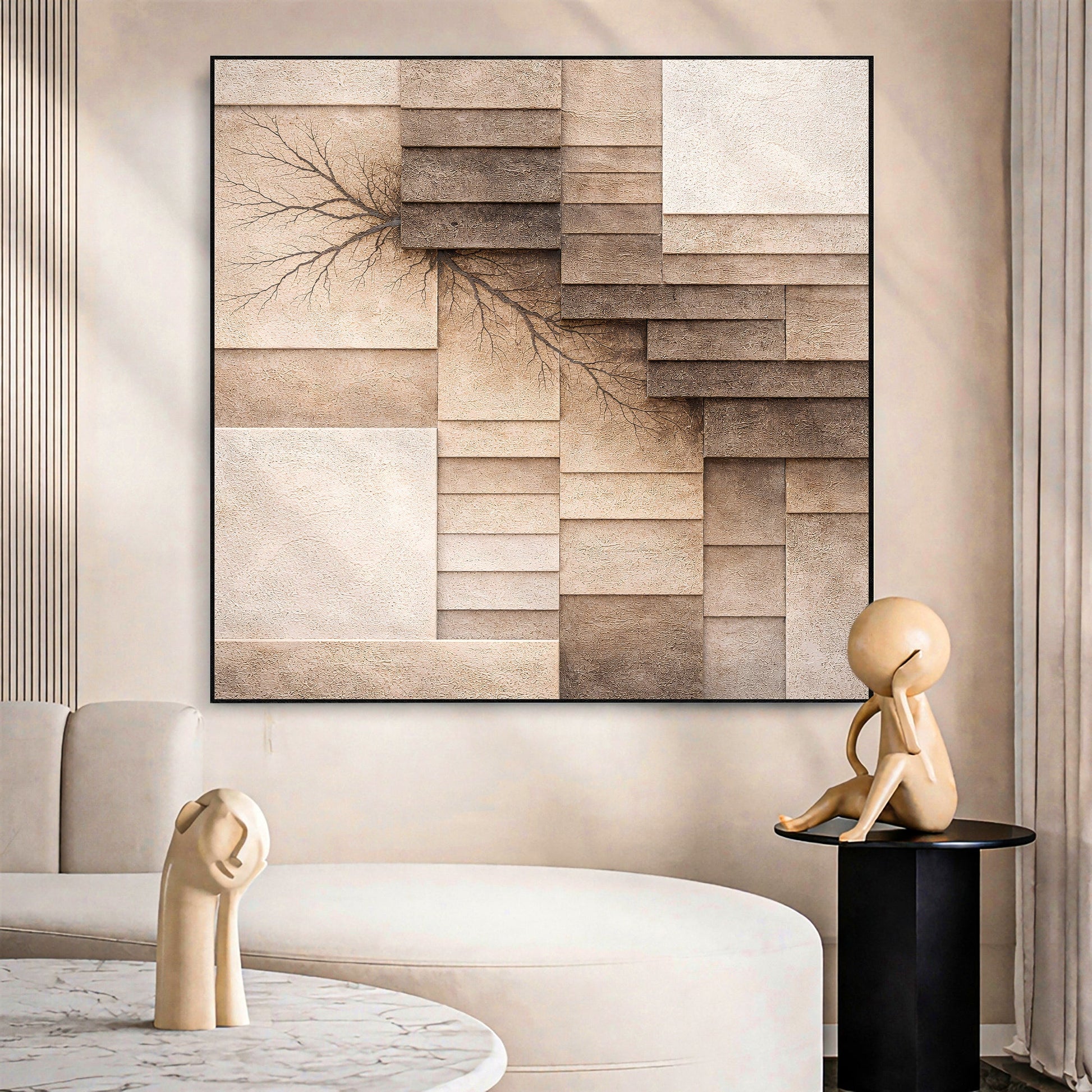 Fractured Earth Layers Wall Art