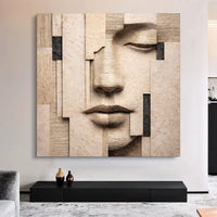 Fragmented Serenity Face