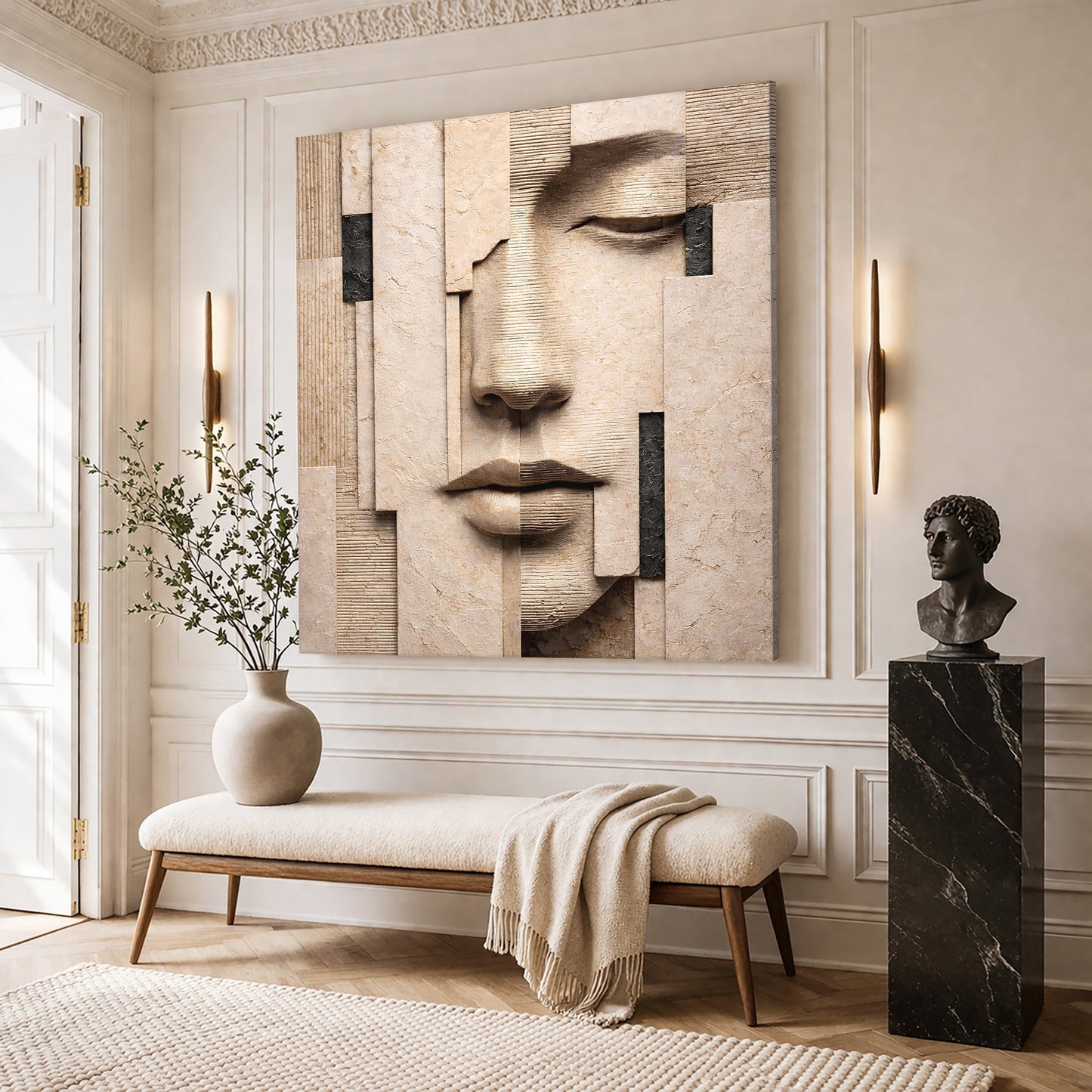 Fragmented Serenity Face