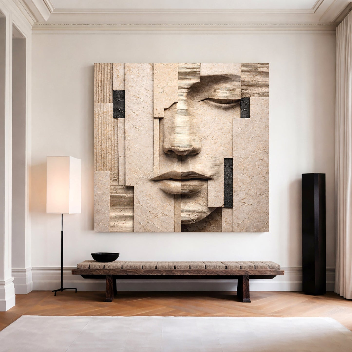 Fragmented Serenity Face