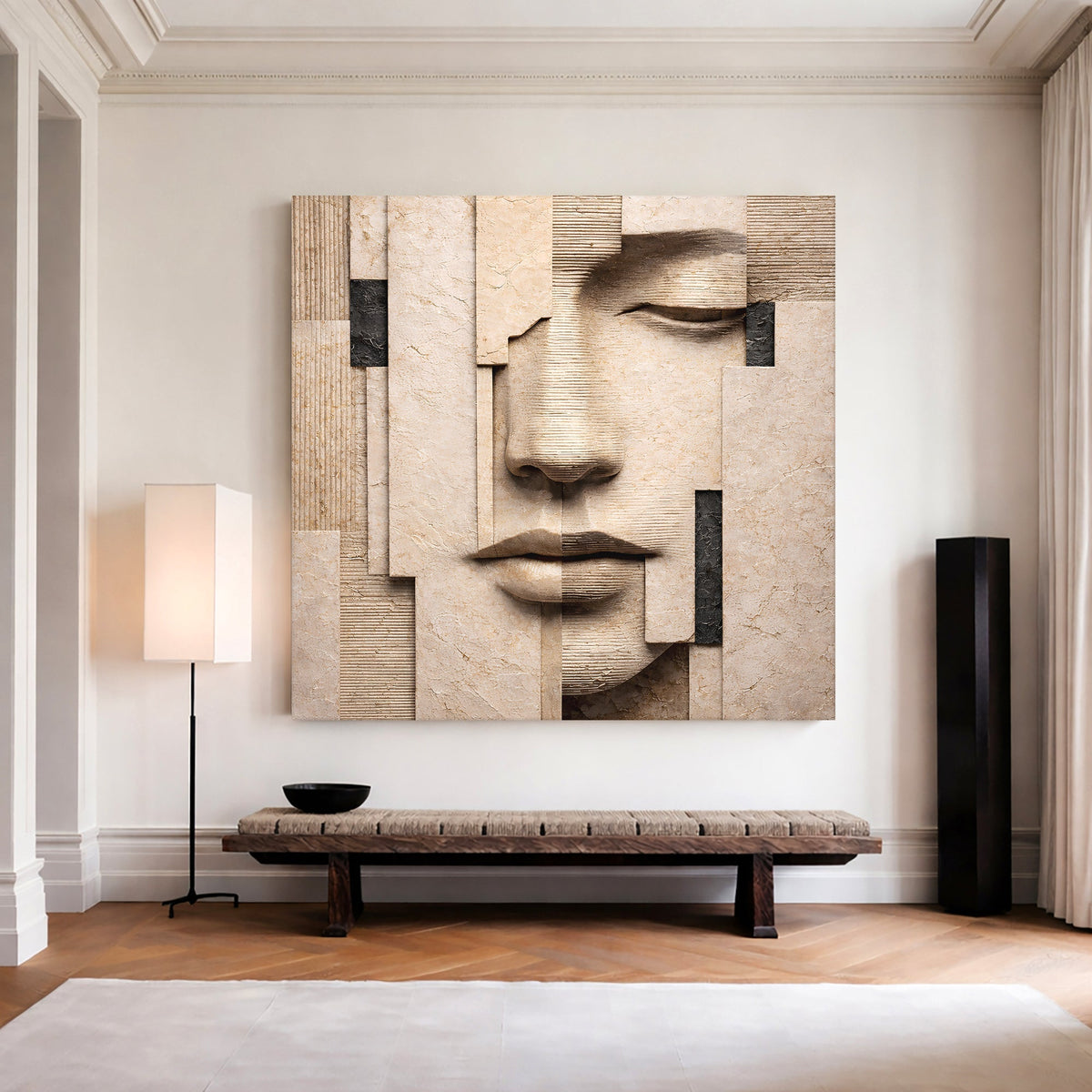 Fragmented Serenity Face