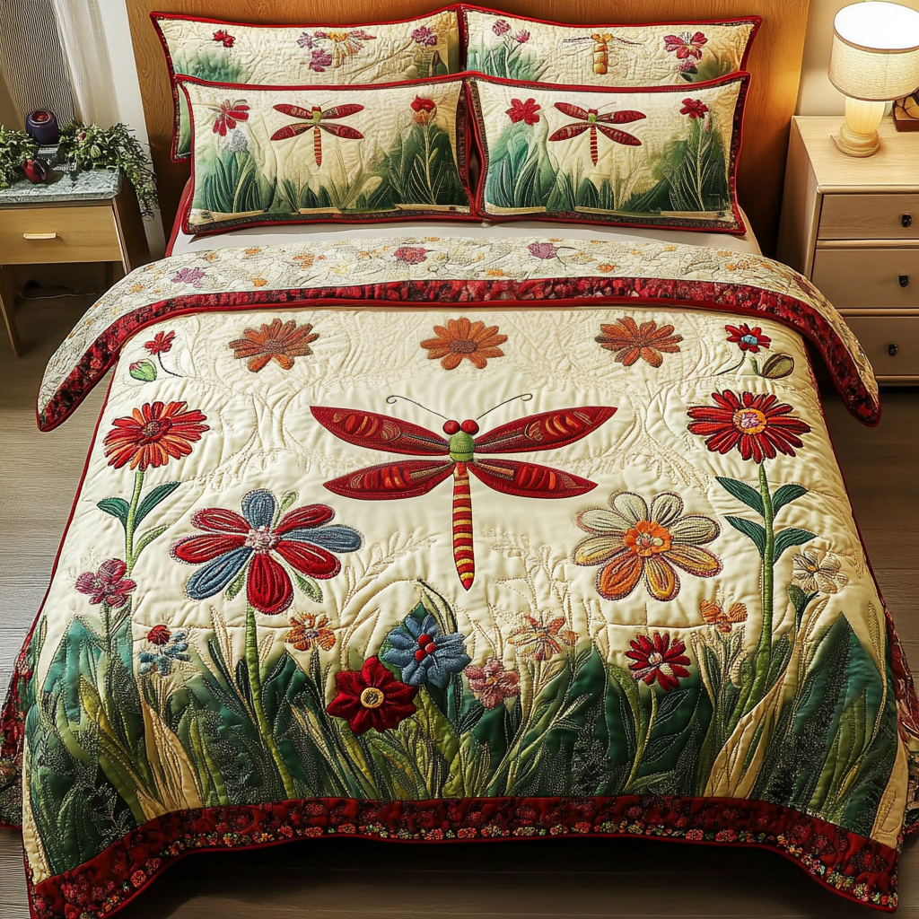 Fresh Essence 3-Piece Quilted Bedding Set - Single (59" x 70")