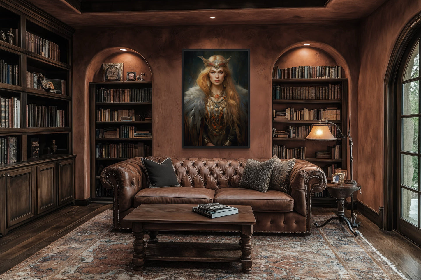 Freya Norse Goddess Framed Canvas Wall Art